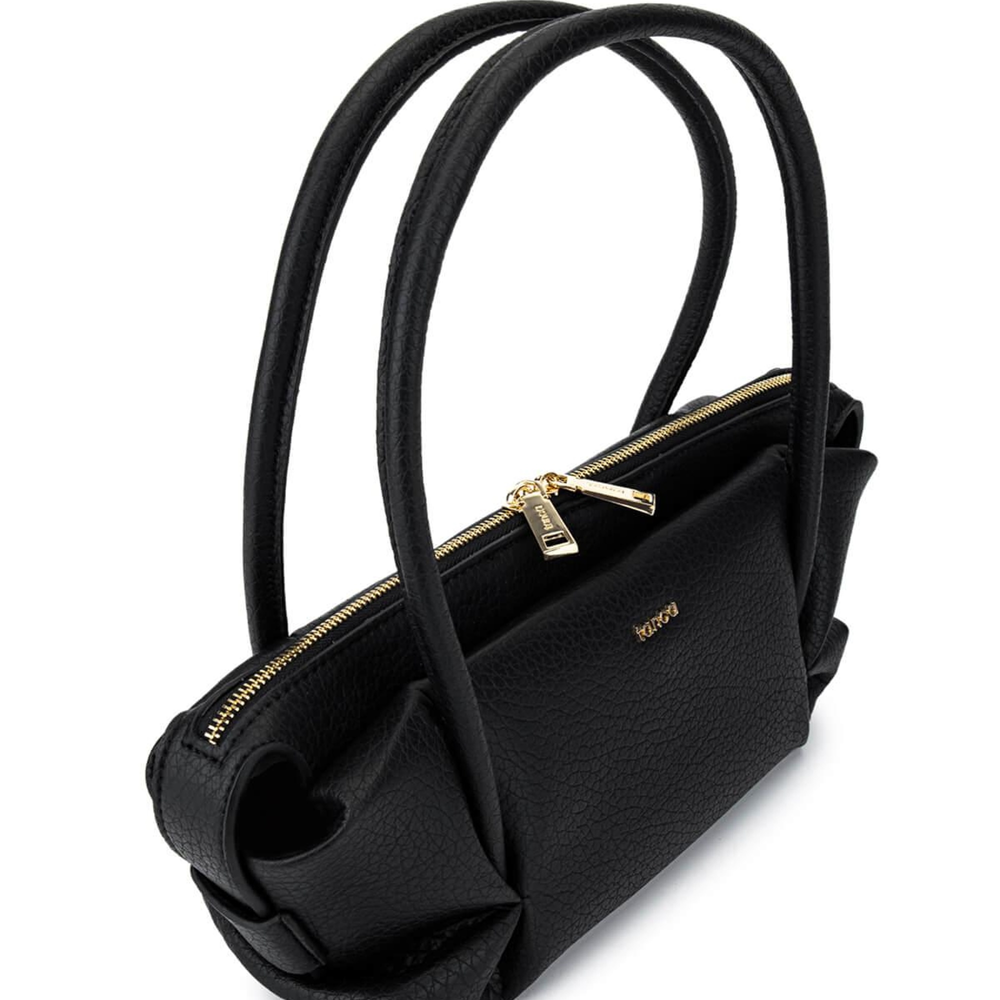 Tamer Tanca Kadın Suni Deri Siyah Floter Kol Çantası