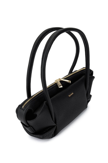  Tamer Tanca Kadın Suni Deri Siyah Floter Kol Çantası