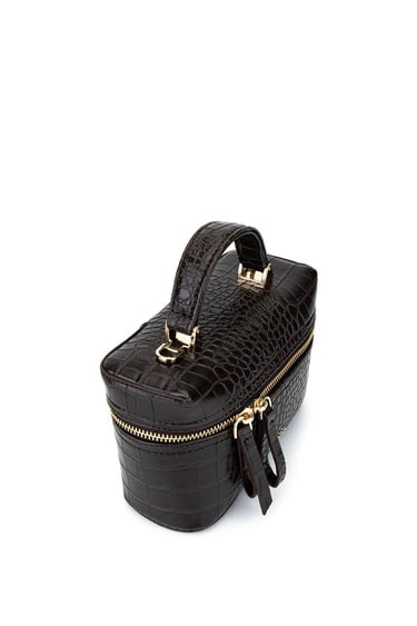  Tamer Tanca Kadın Suni Deri Kahverengi El Çantası