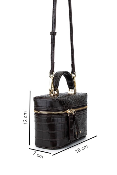  Tamer Tanca Kadın Suni Deri Kahverengi El Çantası