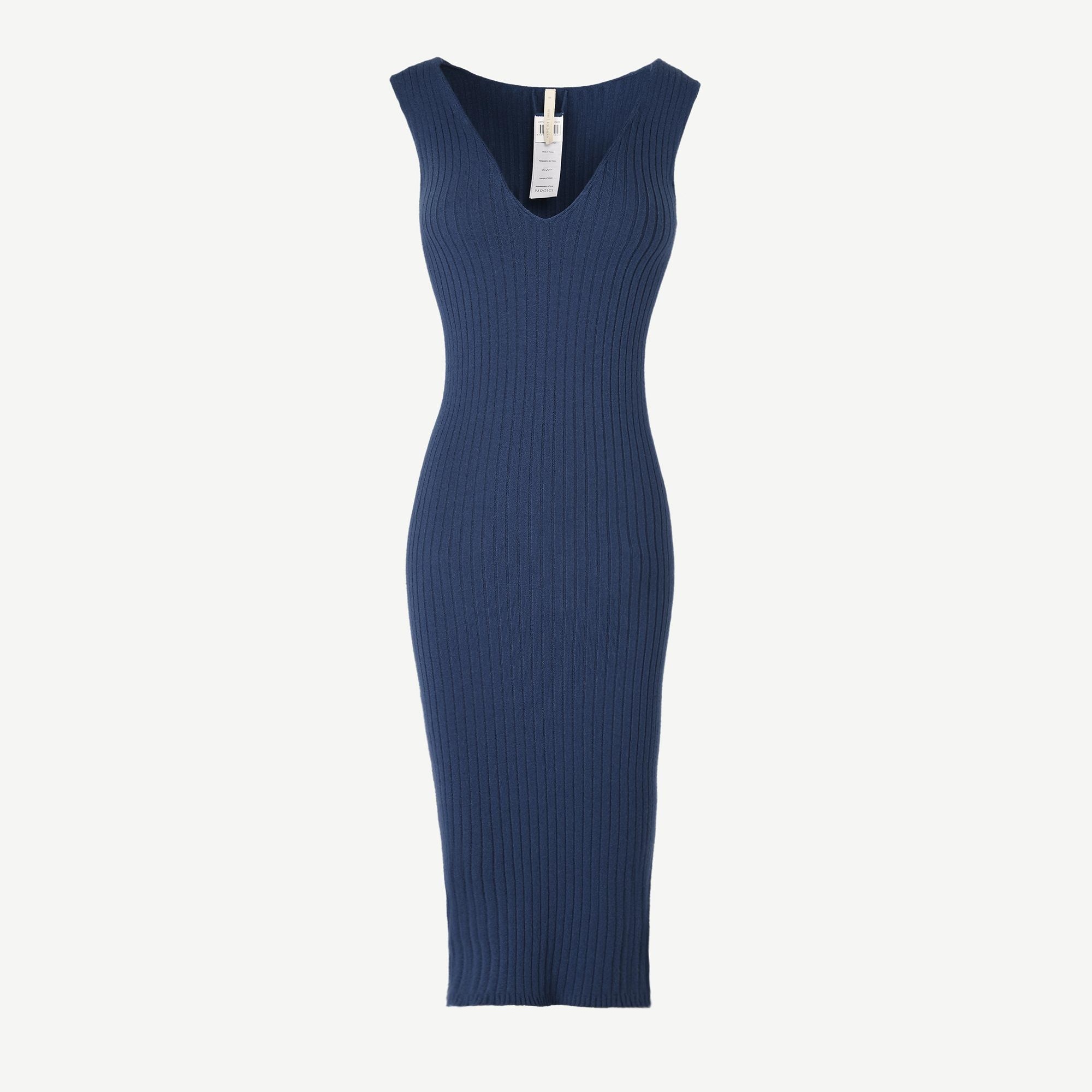 YARGICI V Yaka Seamless Kolsuz Elbise