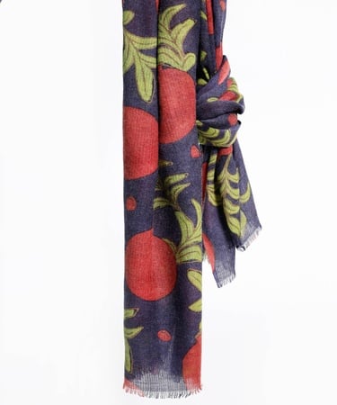  YARGICI Nar Desenli Yün Şal