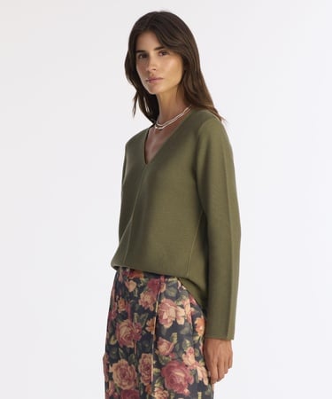  YARGICI Regular V Yaka Uzun Kol Kazak