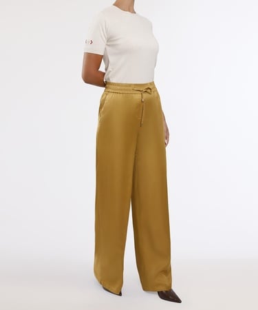  YARGICI Geniş Yüksek Bel Pantolon