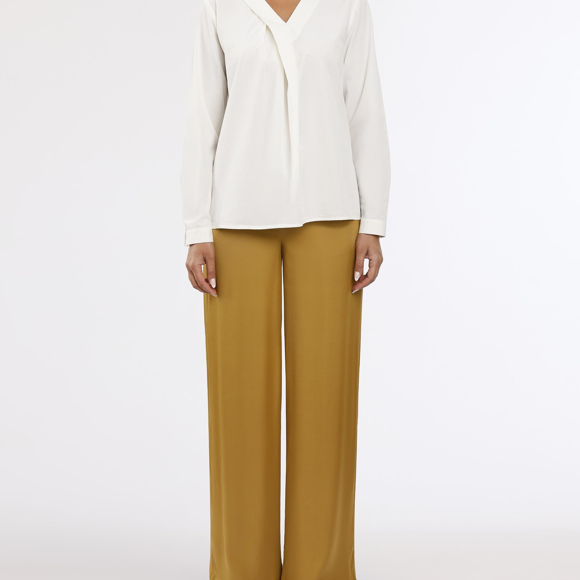 YARGICI Geniş Yüksek Bel Pantolon