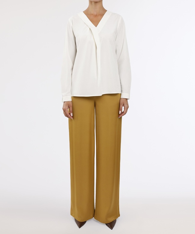  YARGICI Geniş Yüksek Bel Pantolon