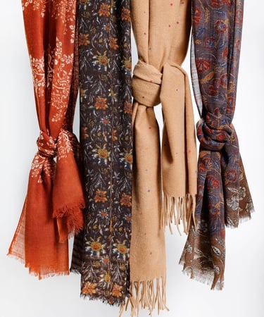  YARGICI Etnik Desenli Yün Şal