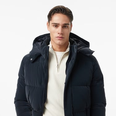  Nautica Erkek Siyah Regular Fit Mont