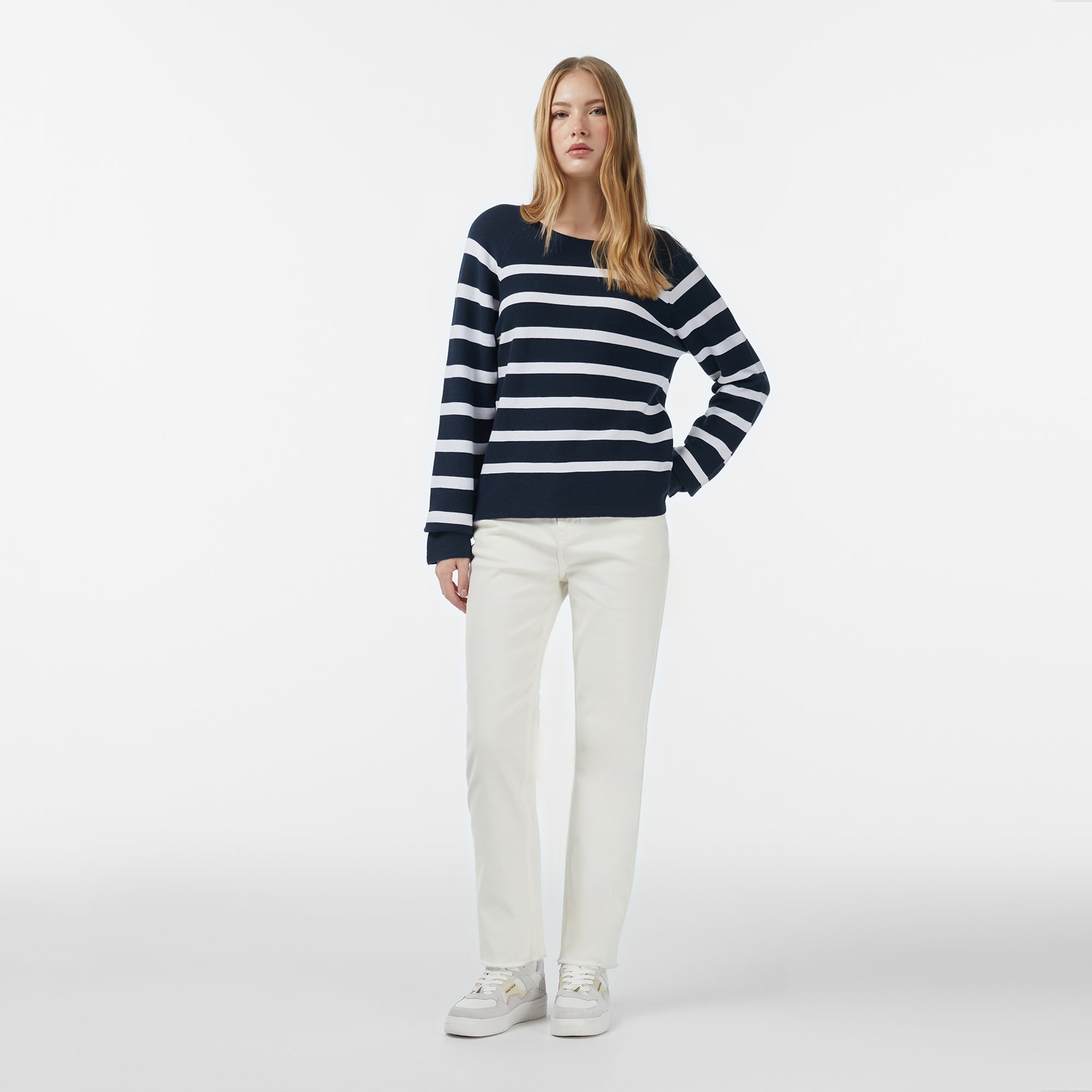 Nautica Kadın Lacivert Regular Fit Kazak