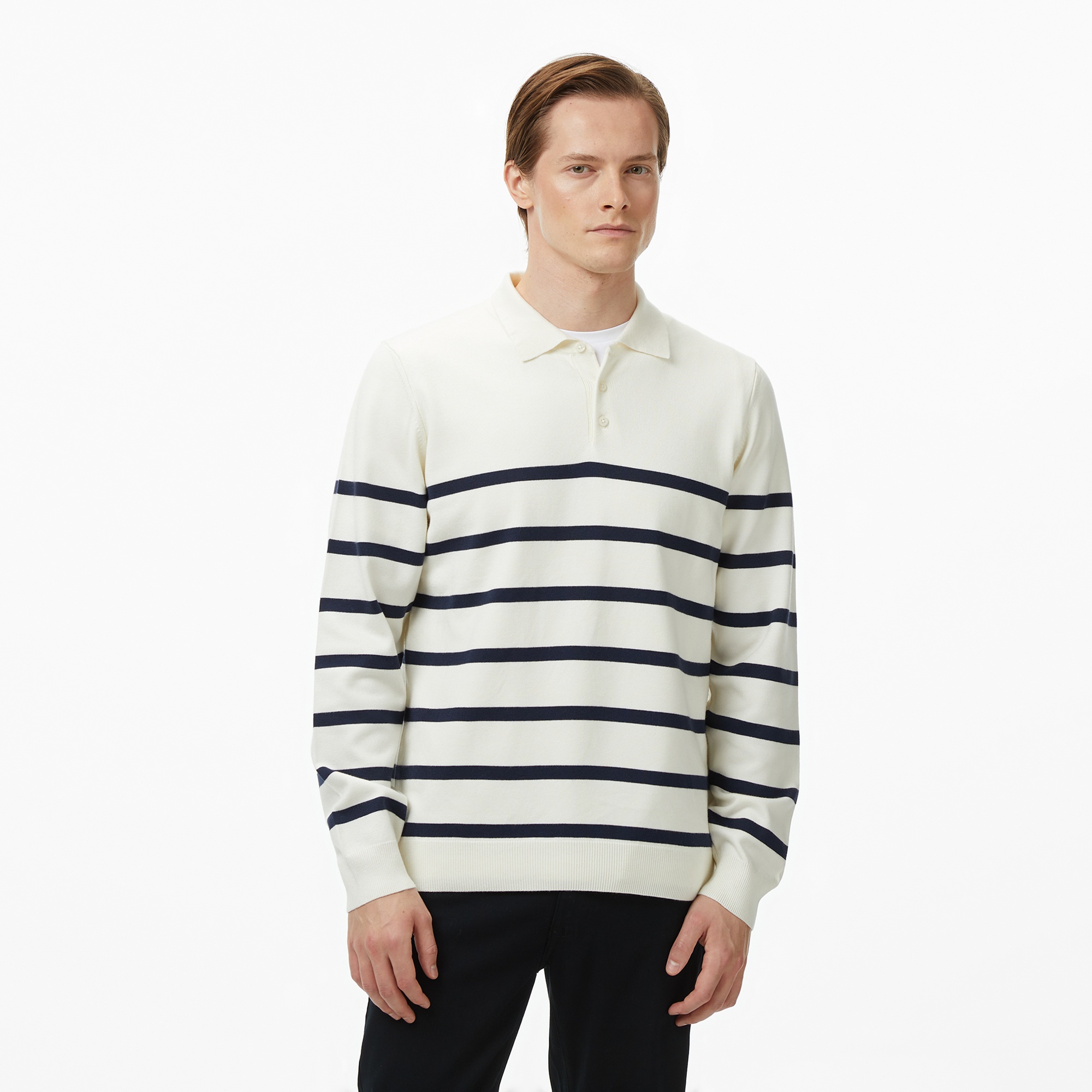 Nautica Erkek Krem Regular Fit Kazak