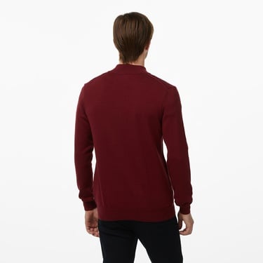 Nautica Erkek Bordo Classic Fit Kazak
