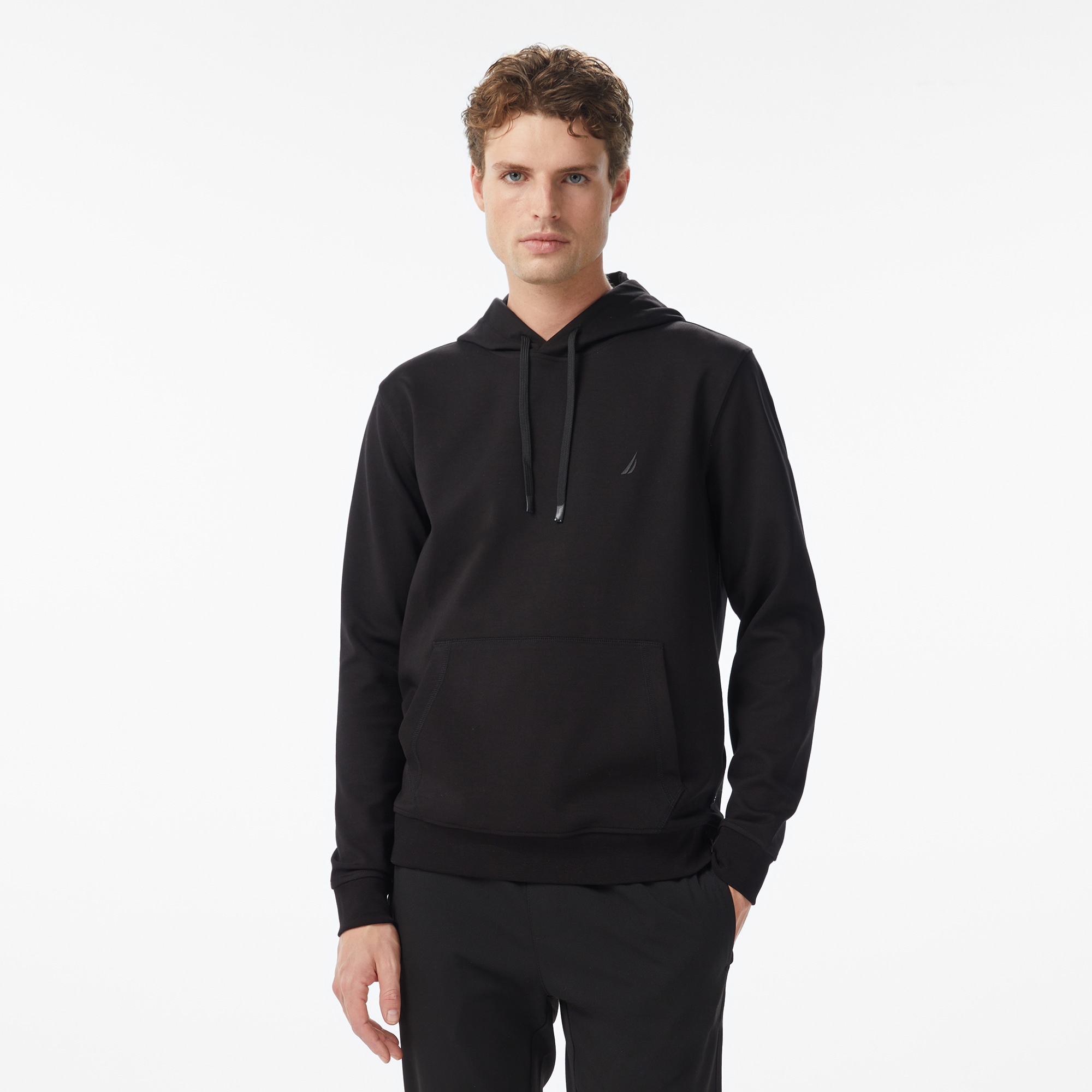 Nautica Erkek Siyah Classic Fit Kapüşonlu Sweatshirt