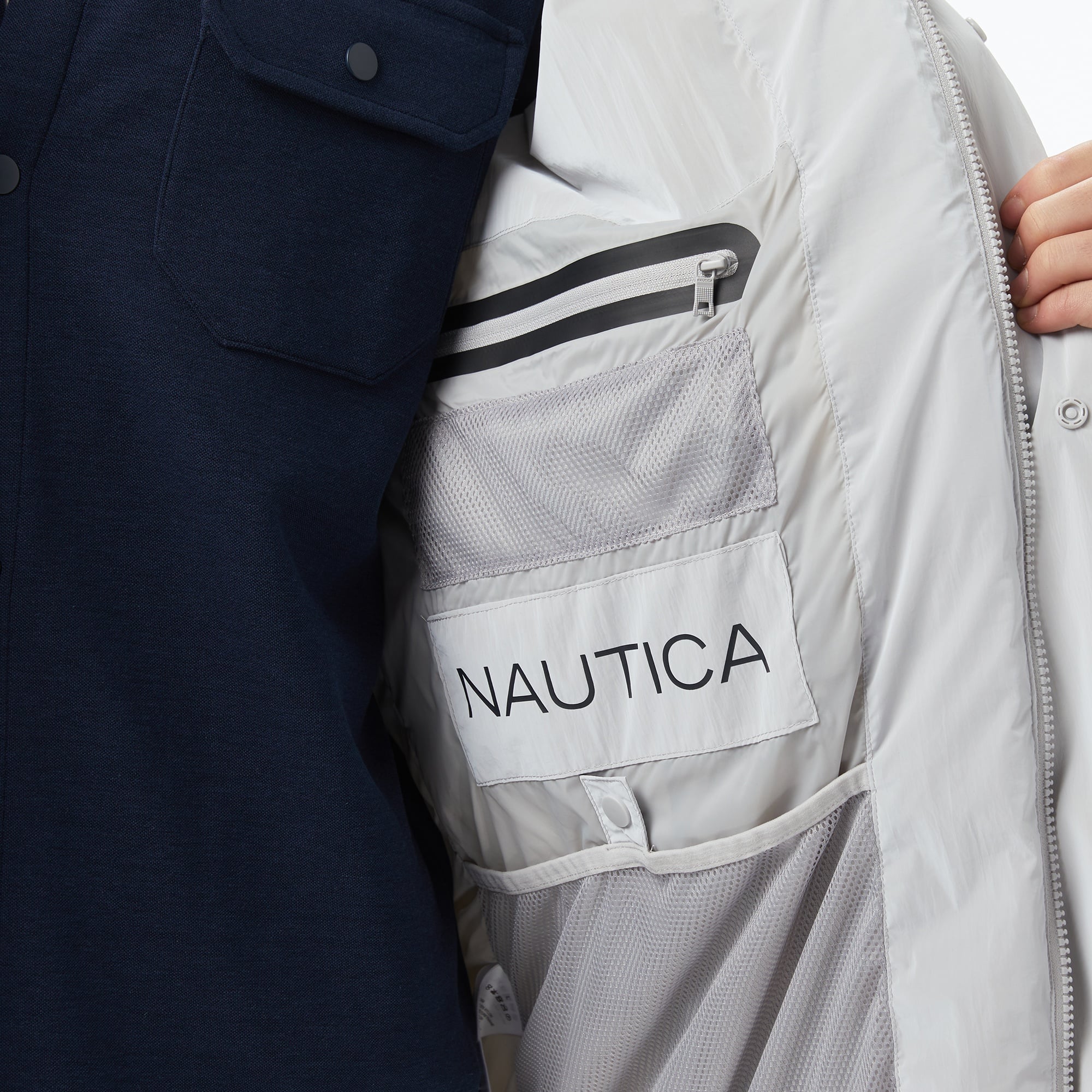 Nautica Erkek Gri Regular Fit Mont