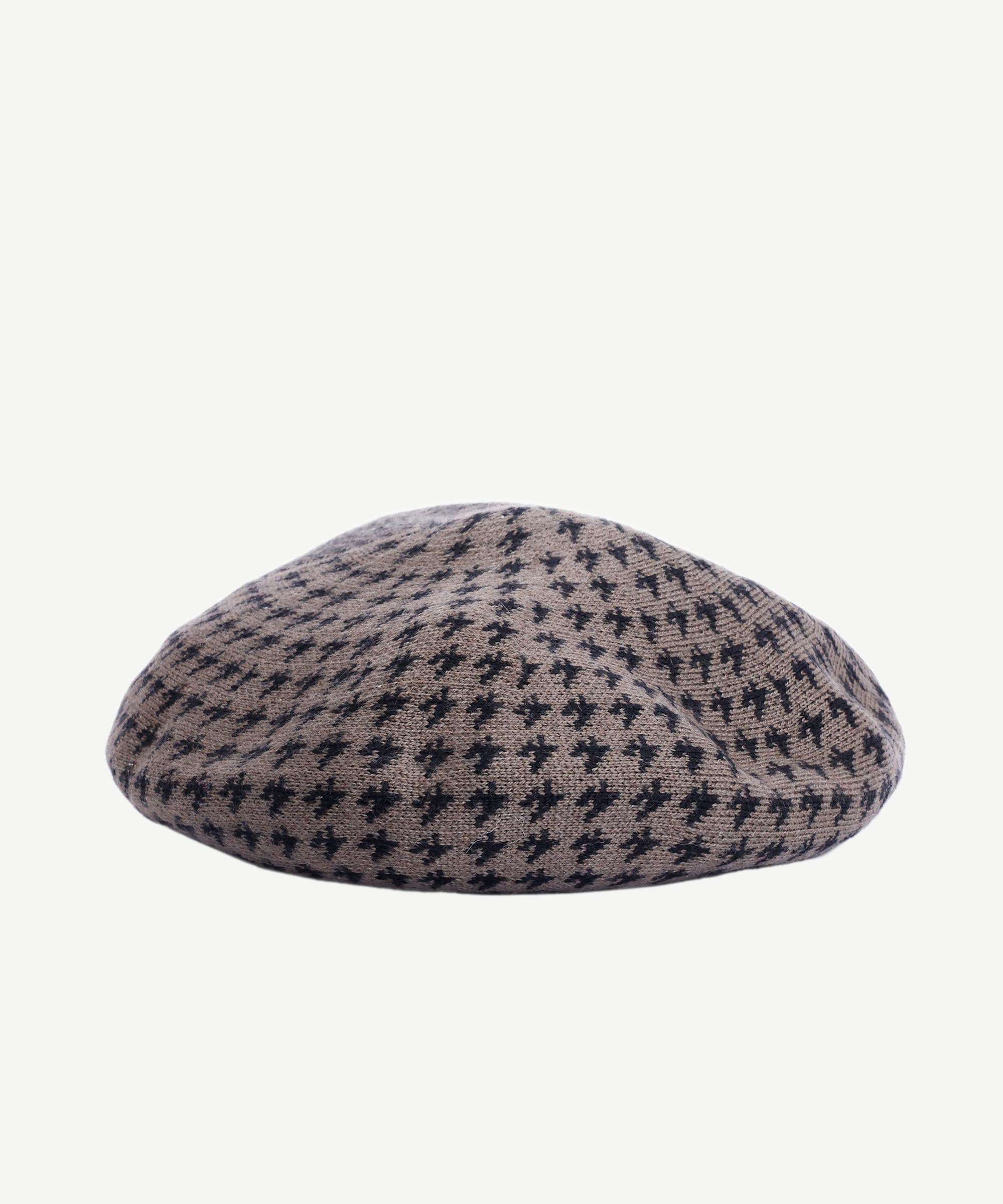  YARGICI Yün Karışımlı Desenli Fransız Şapkası