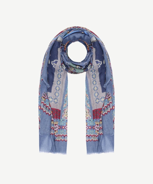  YARGICI Etnik Desenli Yün Şal