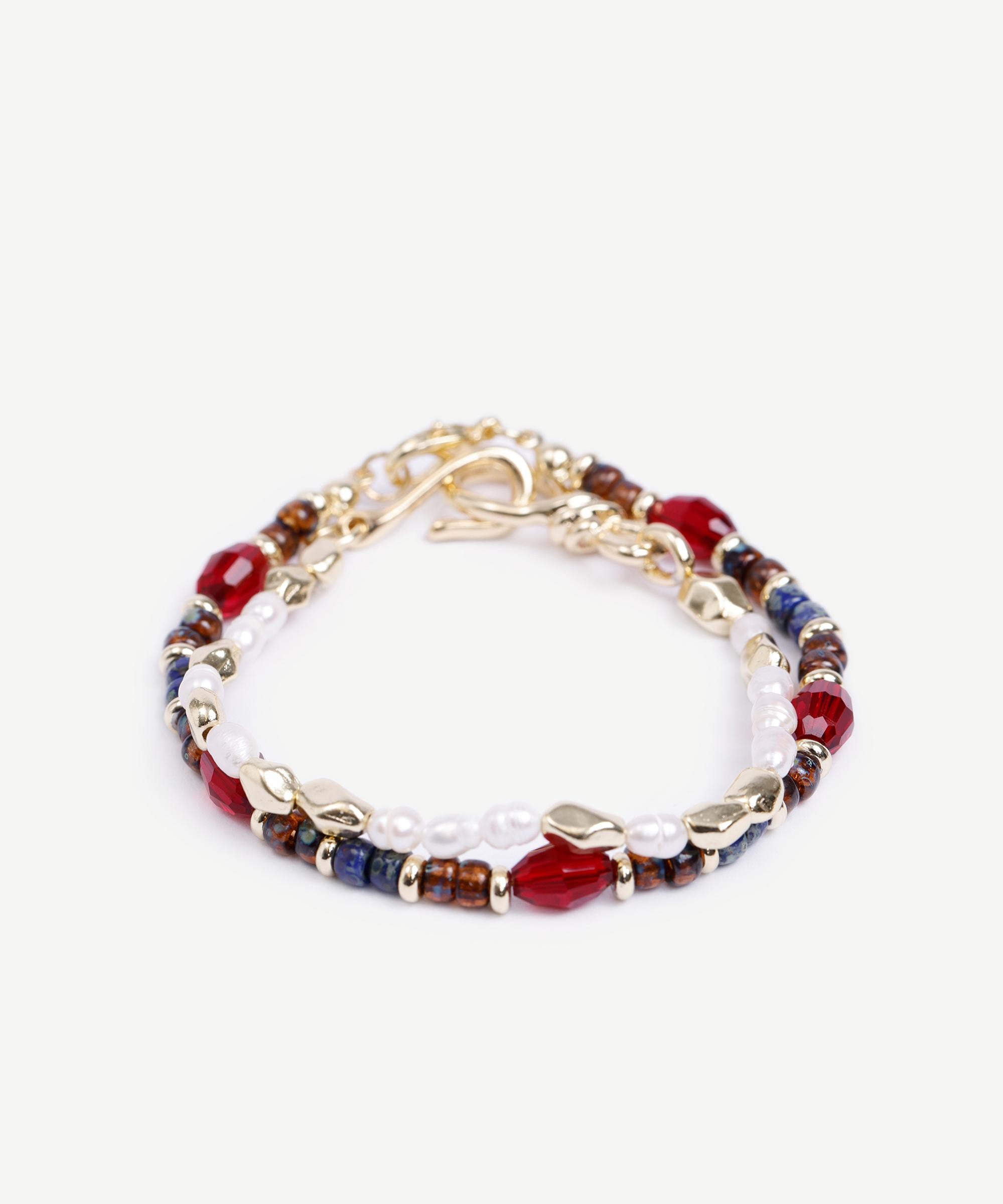  YARGICI İnci Ve Cam Taş İçerikli 2'Li Bileklik Paketi