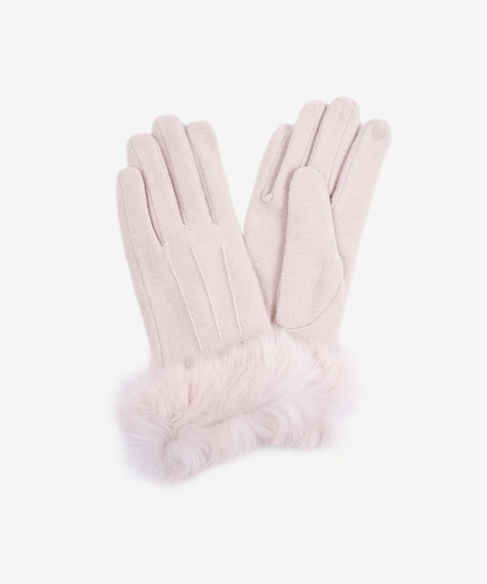  YARGICI Bileği Kürk Detaylı Eldiven