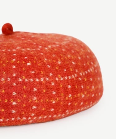  YARGICI Yün Karışımlı Desenli Vintage Şapka