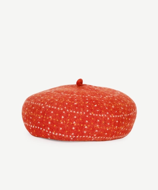  YARGICI Yün Karışımlı Desenli Vintage Şapka