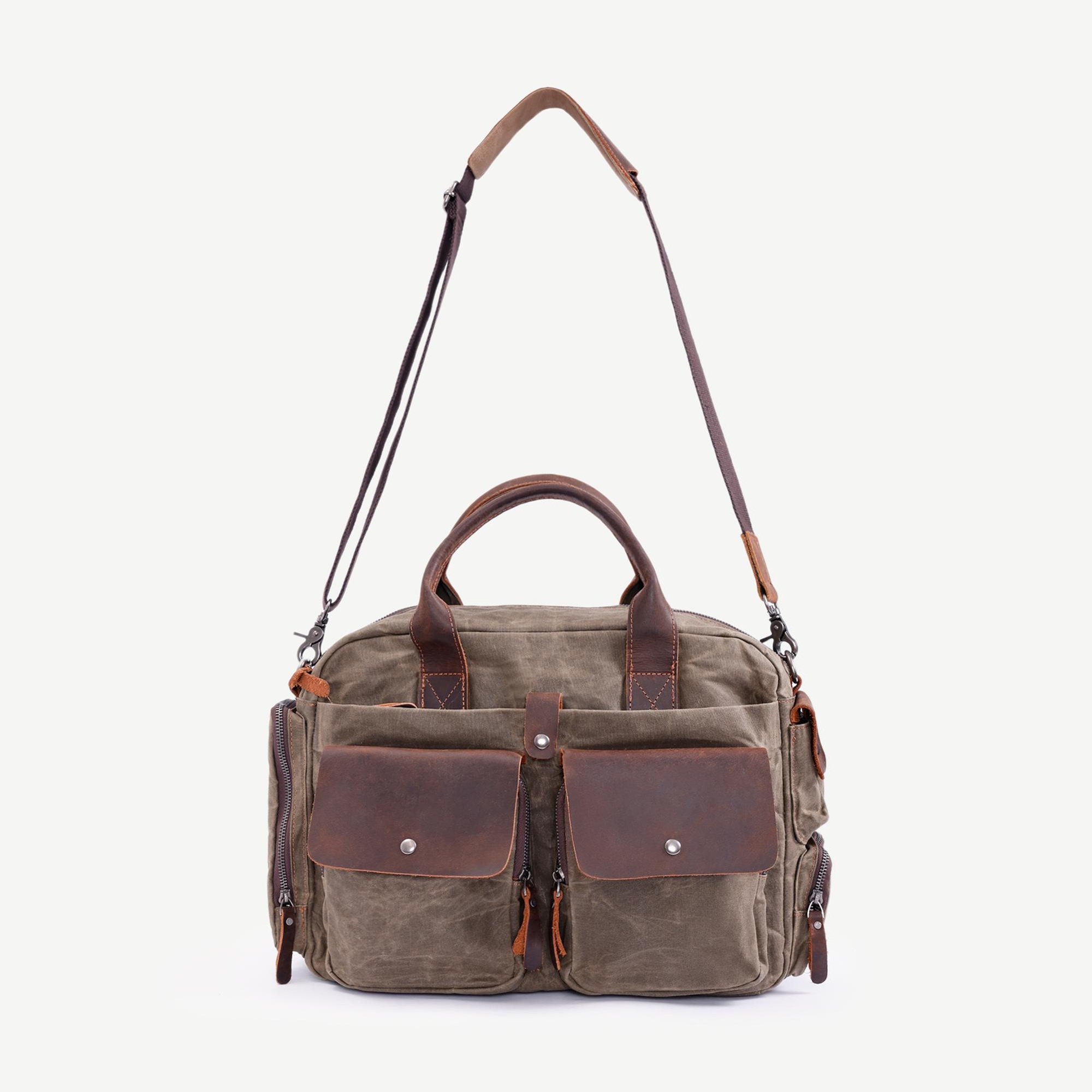 YARGICI Cep Bölmeli Deri Garnili Laptop Çantası