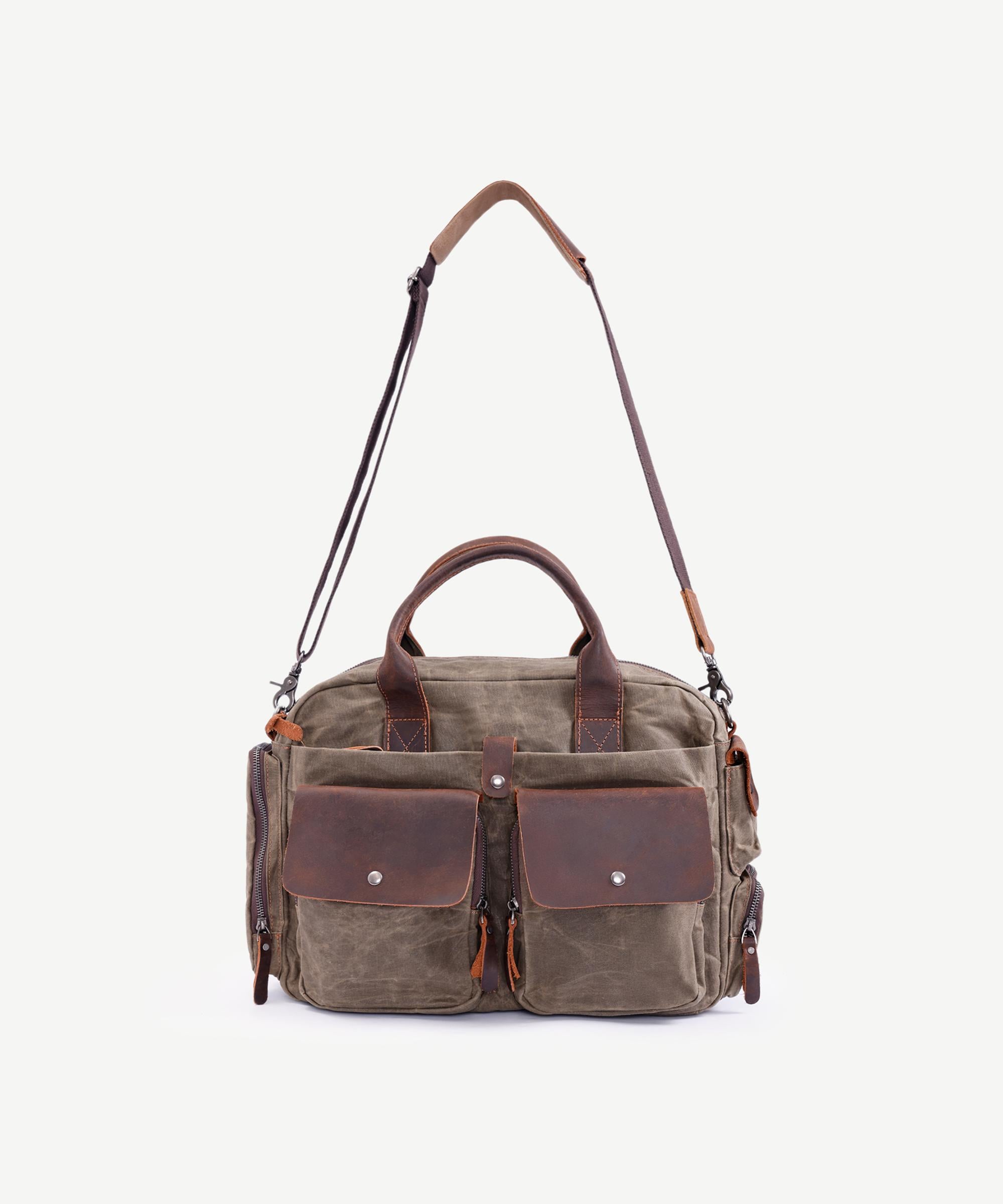  YARGICI Cep Bölmeli Deri Garnili Laptop Çantası