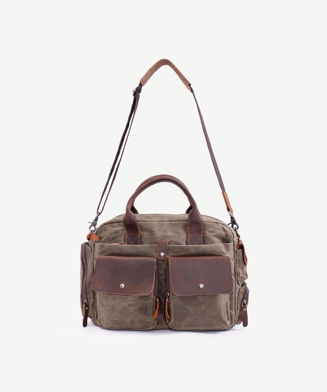  YARGICI Cep Bölmeli Deri Garnili Laptop Çantası