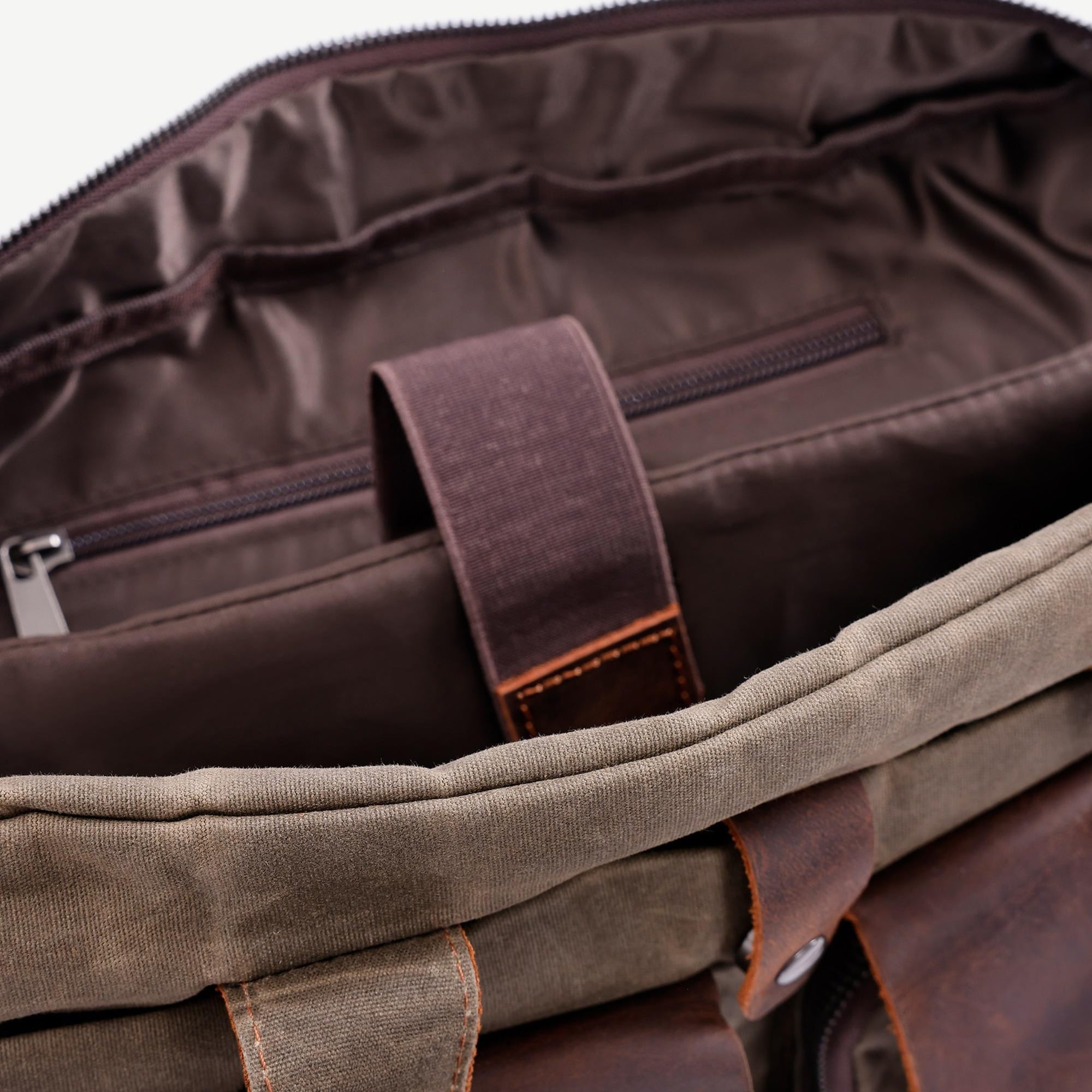 YARGICI Cep Bölmeli Deri Garnili Laptop Çantası