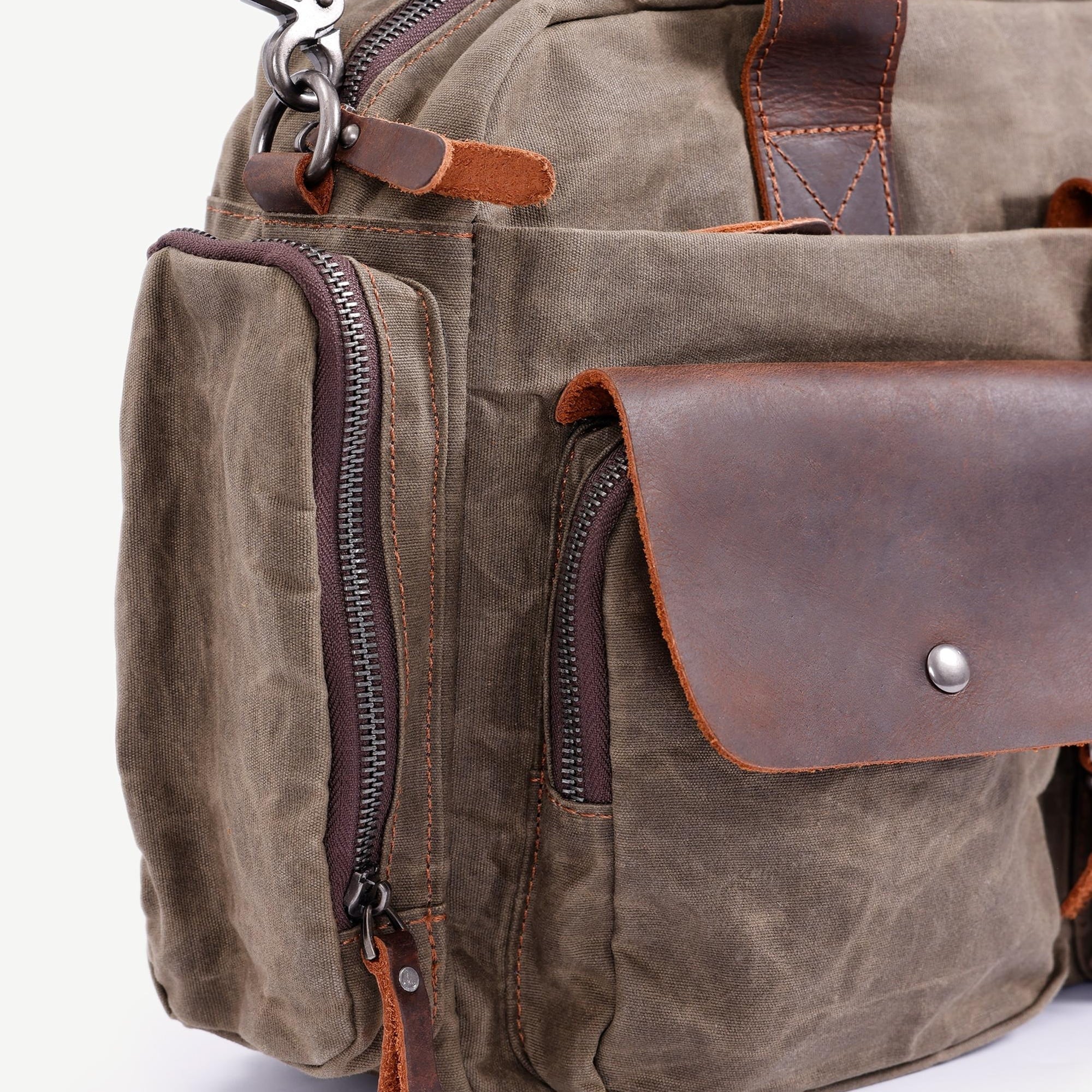 YARGICI Cep Bölmeli Deri Garnili Laptop Çantası