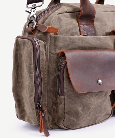  YARGICI Cep Bölmeli Deri Garnili Laptop Çantası