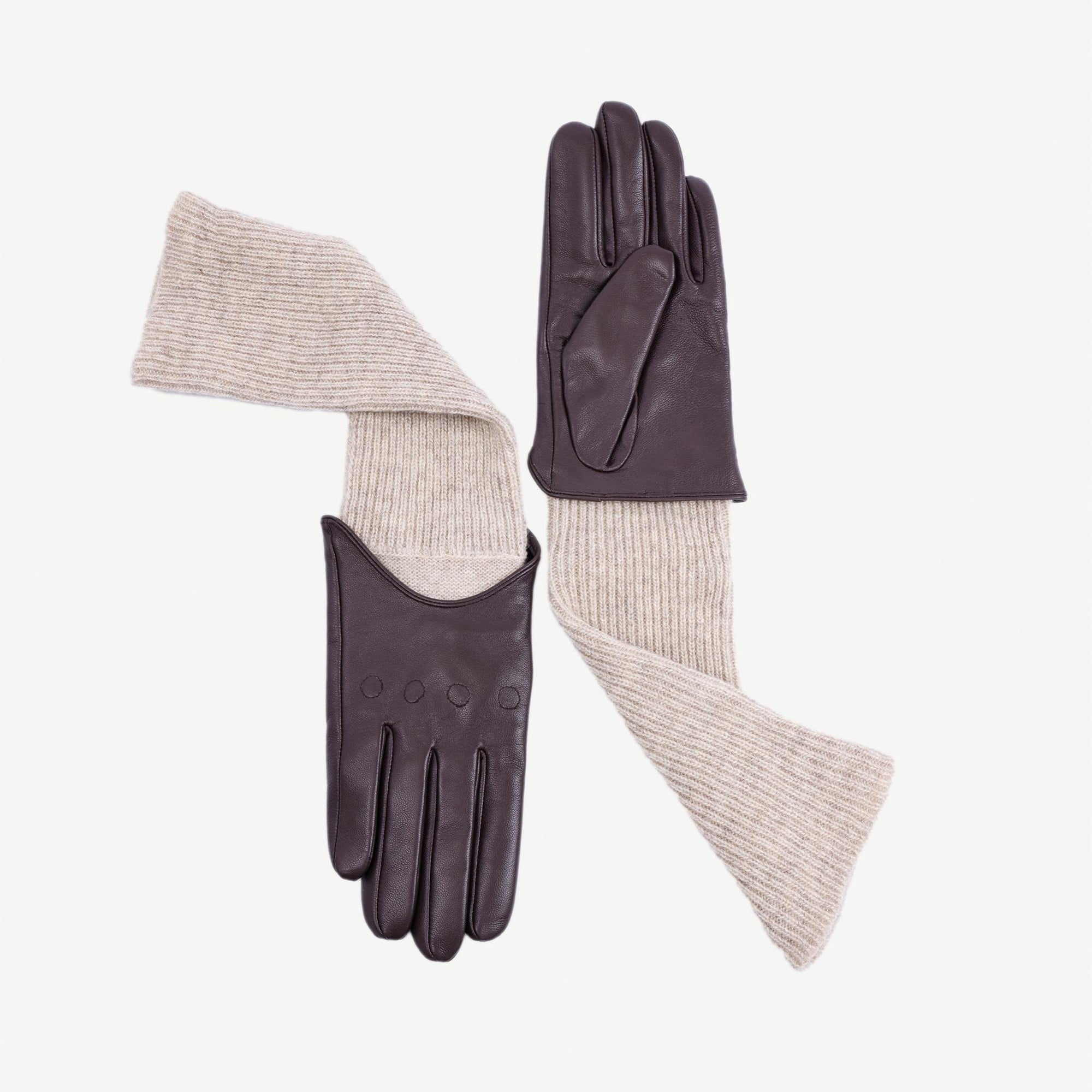 YARGICI Bileği Trikolu Deri Eldiven