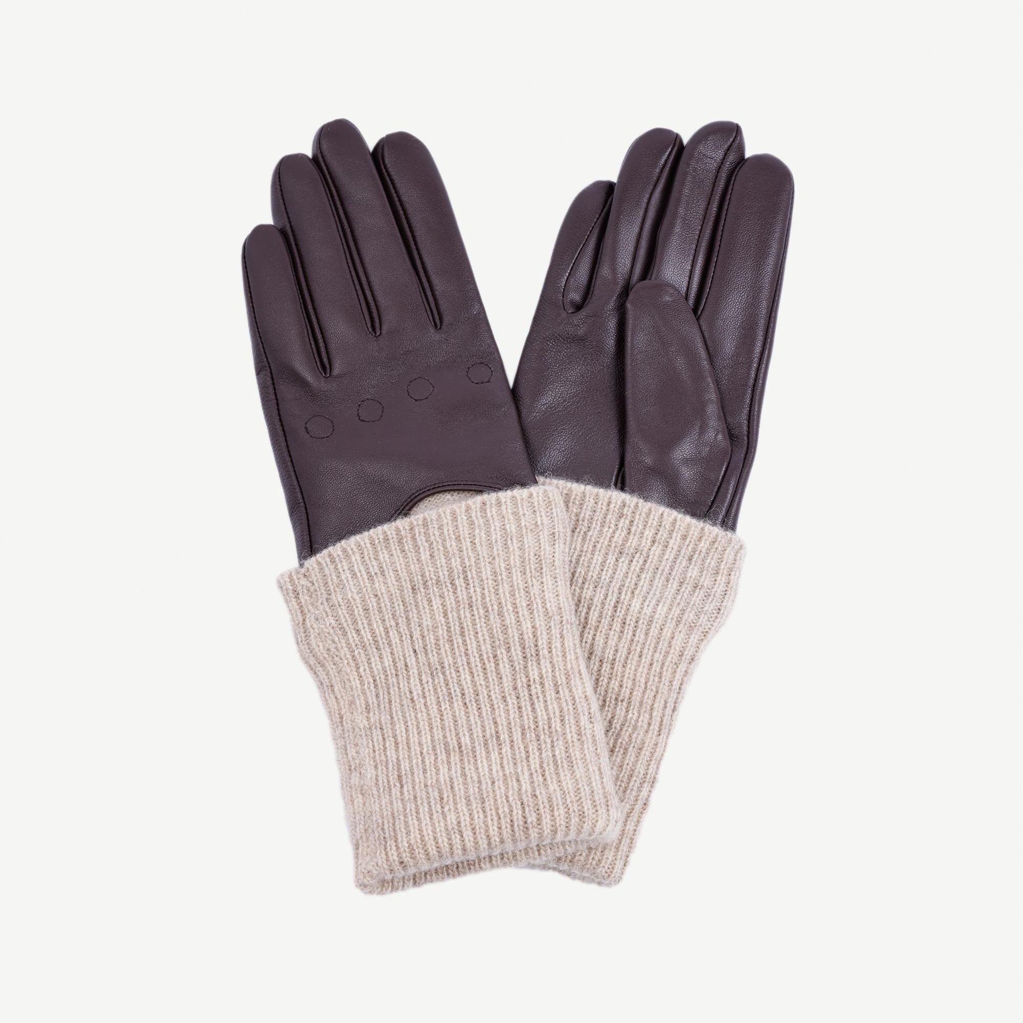 YARGICI Bileği Trikolu Deri Eldiven