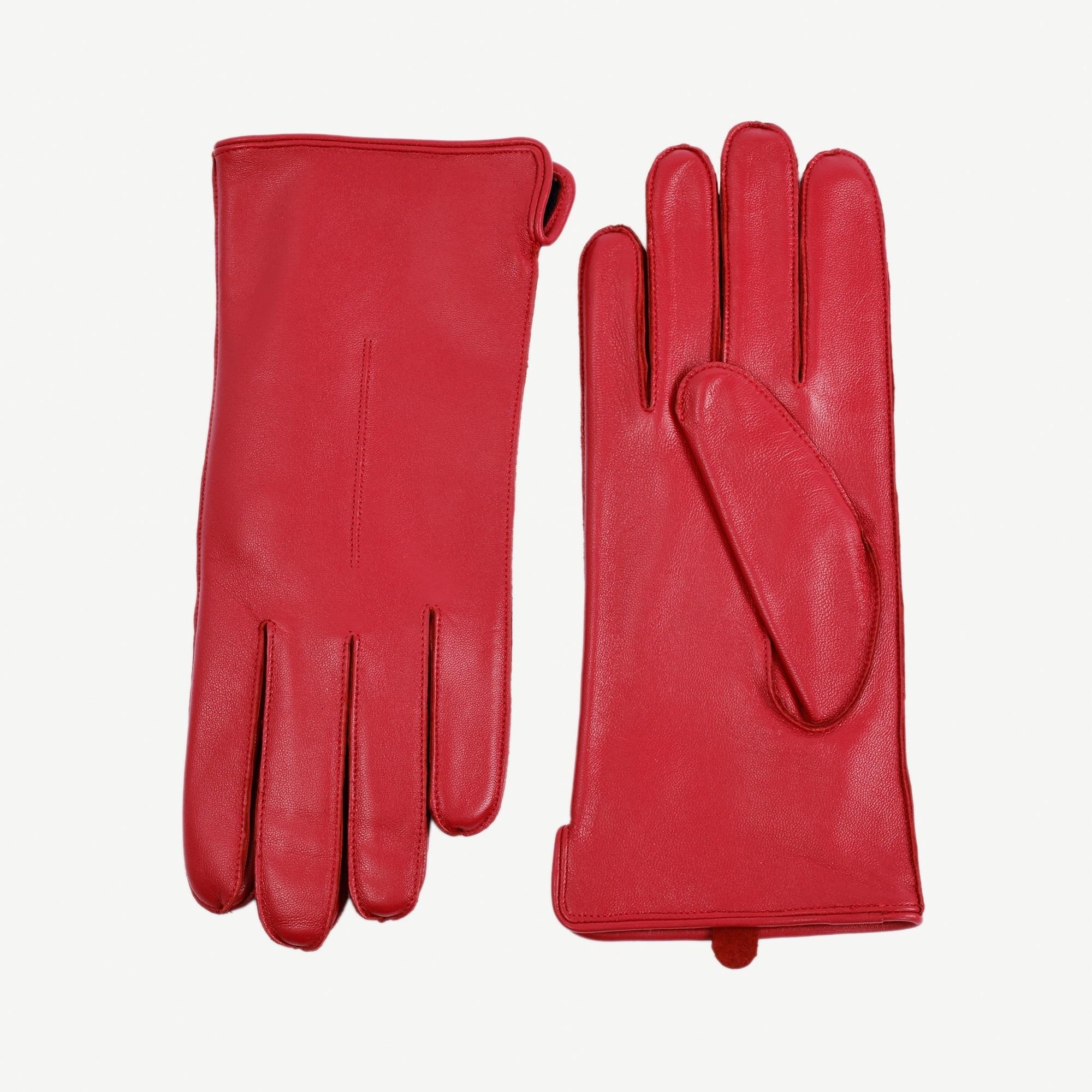 YARGICI Düz Renk Deri Eldiven