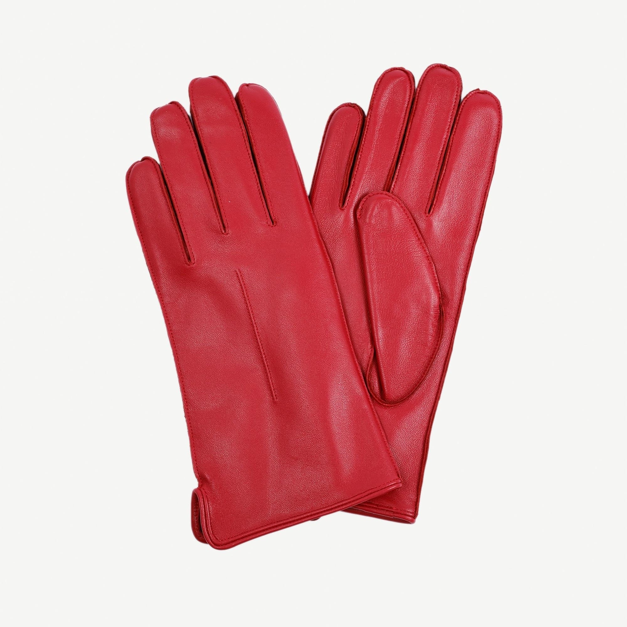 YARGICI Düz Renk Deri Eldiven