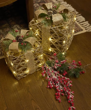  YARGICI Işıklı Yılbaşı Süsü(25x25x25 cm)