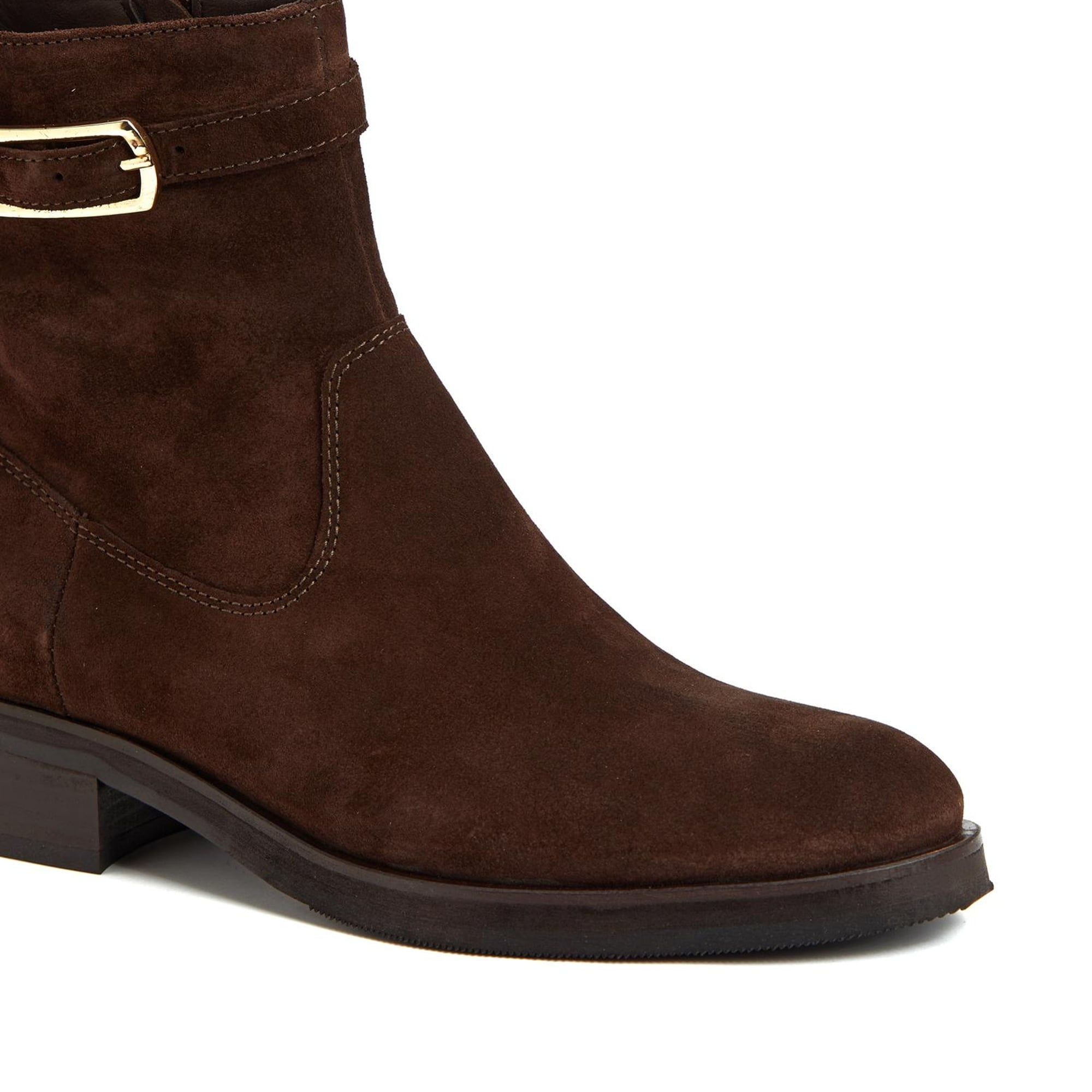 George Hogg Kadın Kahverengi Toka Detaylı Deri Bot