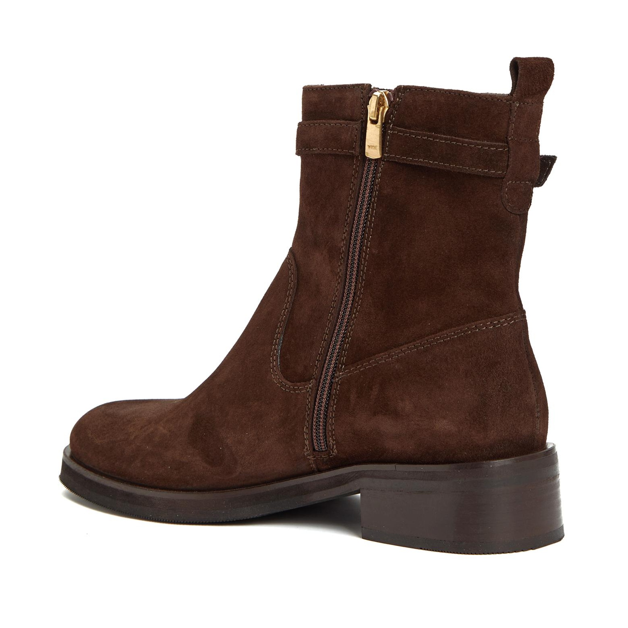 George Hogg Kadın Kahverengi Toka Detaylı Deri Bot