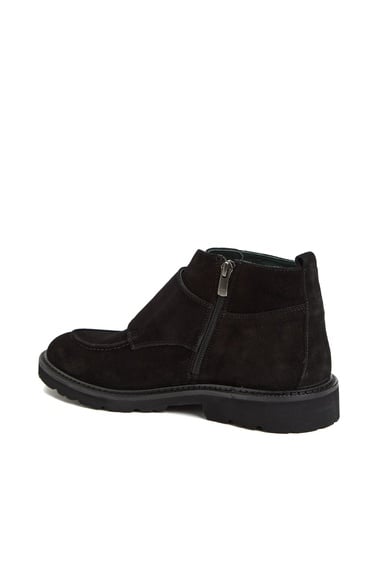  George Hogg Erkek Siyah Toka Detaylı Deri Bot