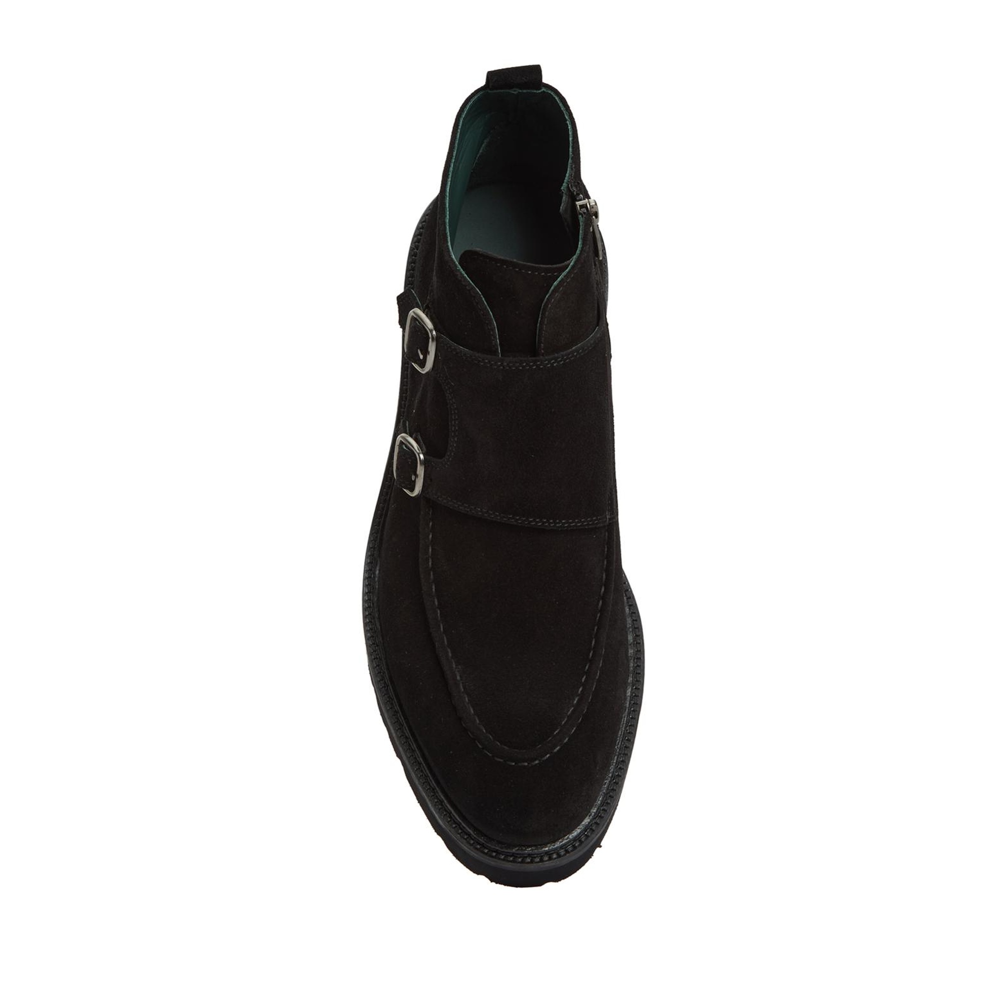 George Hogg Erkek Siyah Toka Detaylı Deri Bot