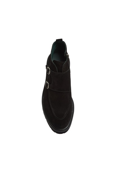  George Hogg Erkek Siyah Toka Detaylı Deri Bot