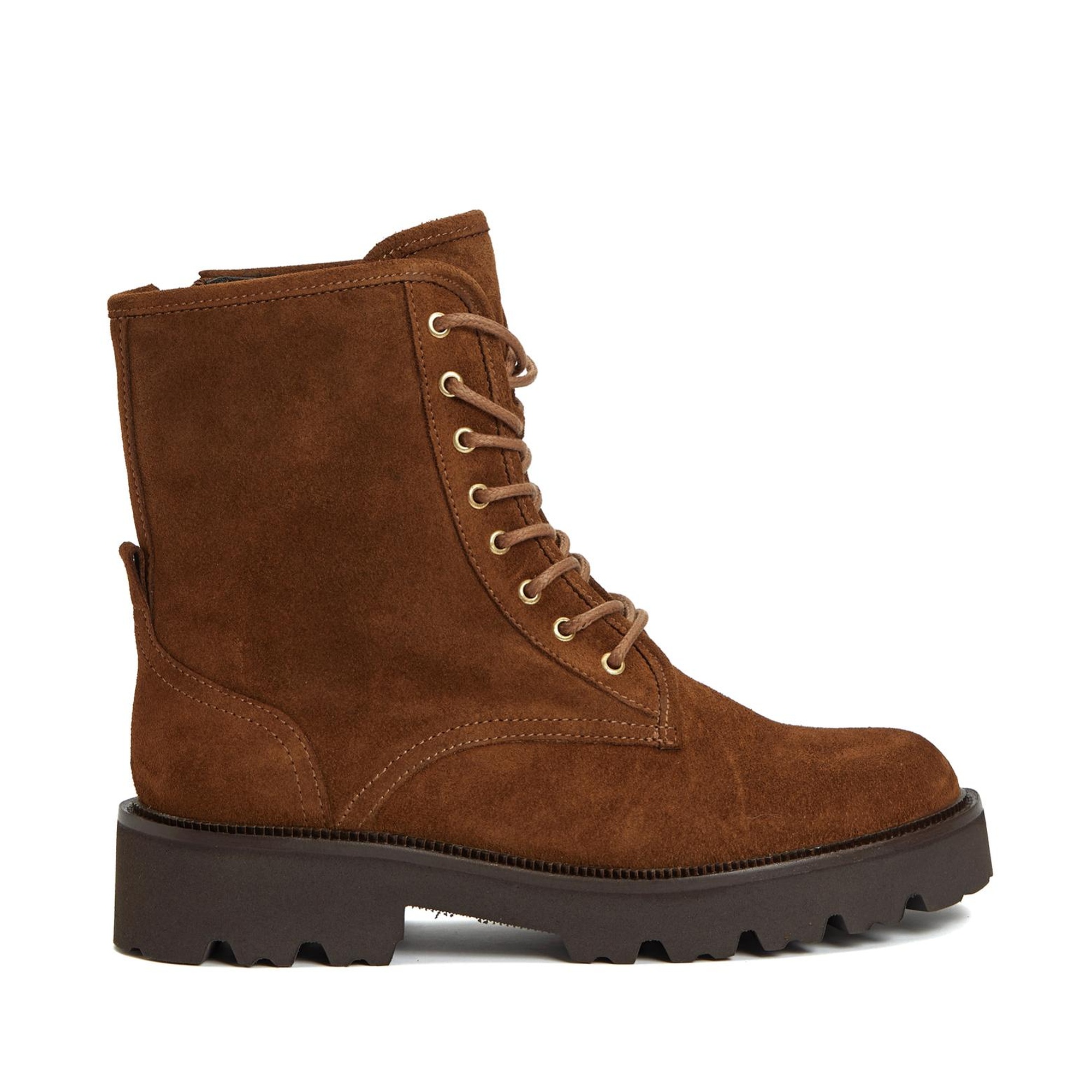 Divarese Kadın Hardal Süet Deri Bot