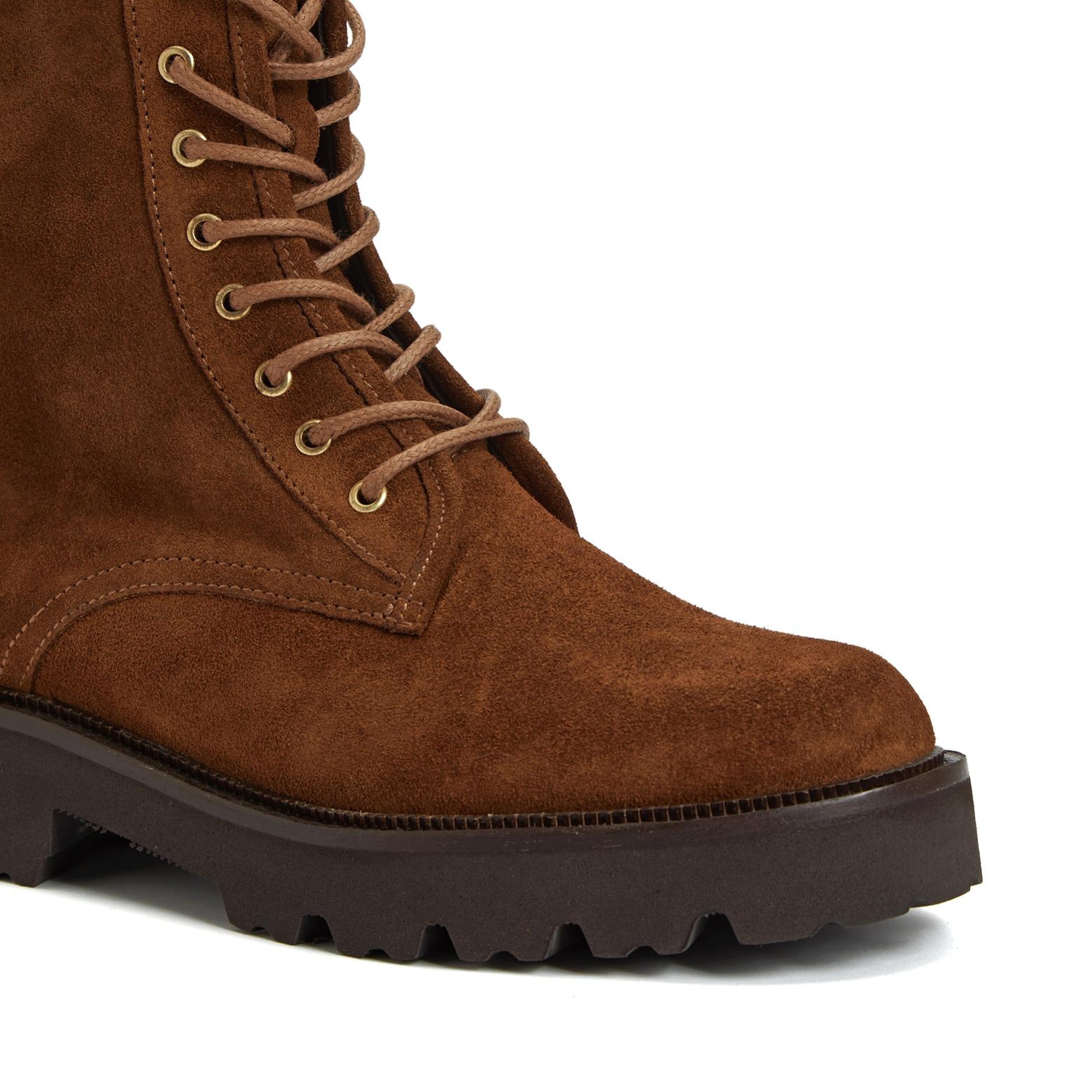 Divarese Kadın Hardal Süet Deri Bot