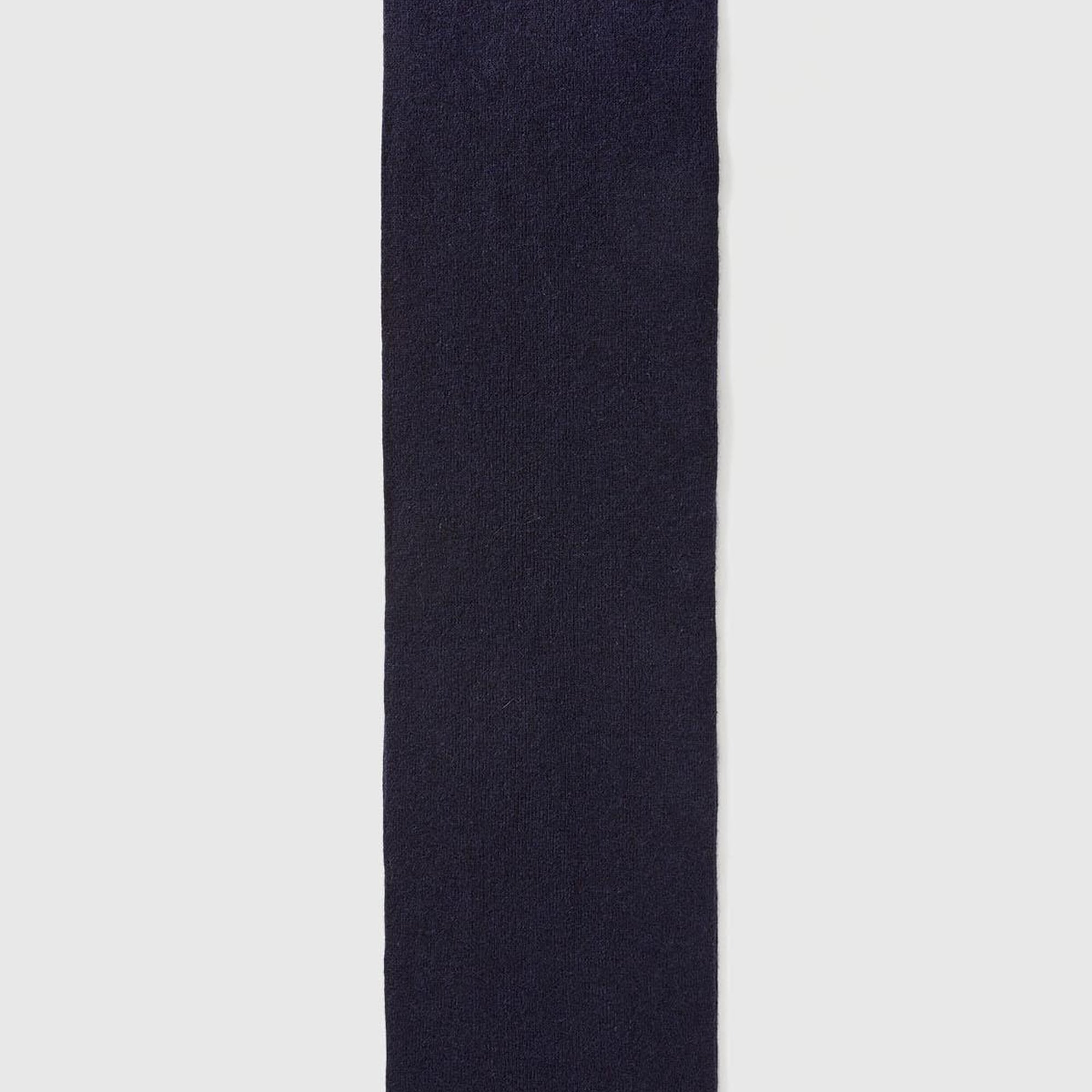 Erkek Çocuk Lacivert Yün ve Viskoz Karışımlı Logo Nakışlı Atkı