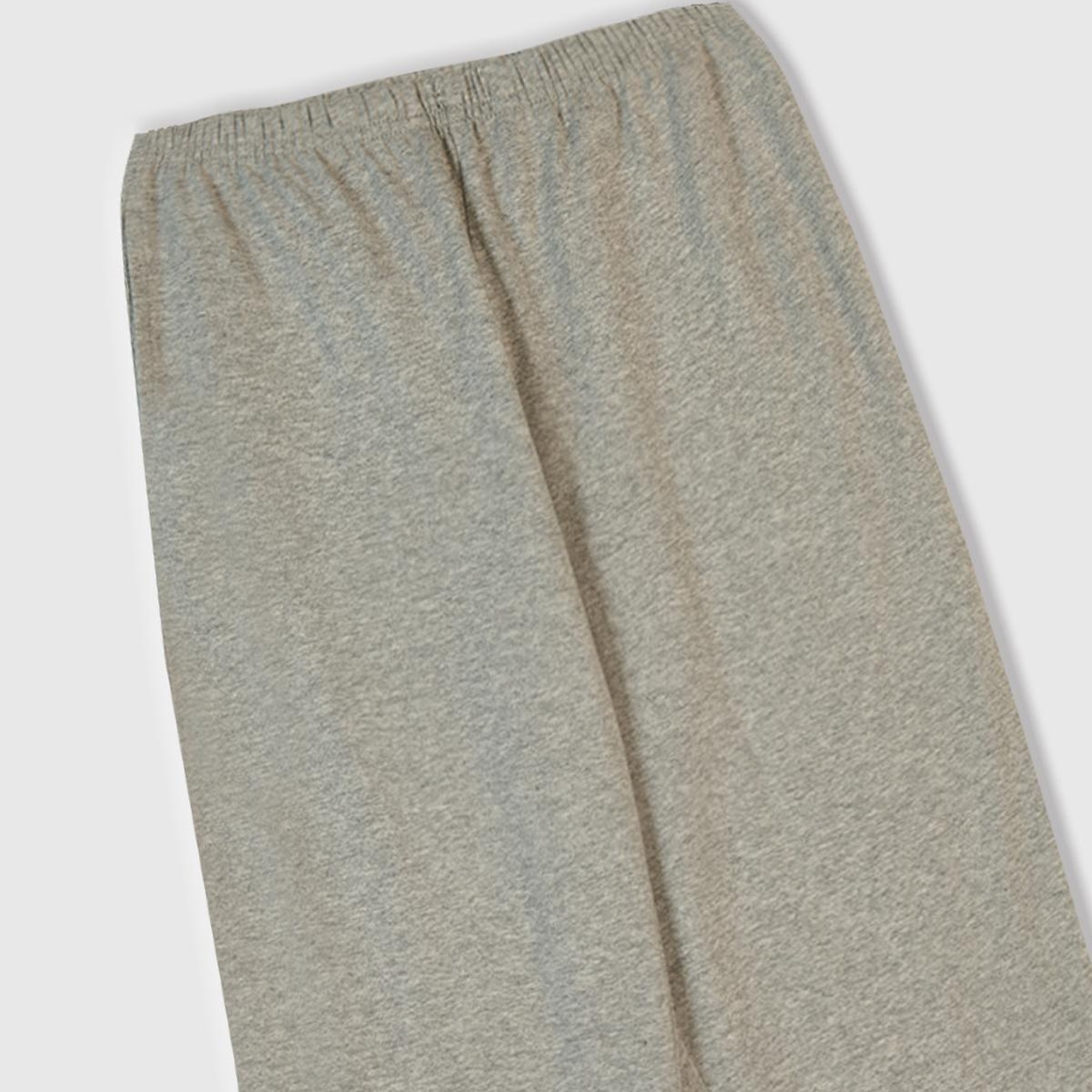 Erkek Çocuk Gri Melanj Üstü Disney Baskılı Altı Paçası Lastikli Pijama Takımı