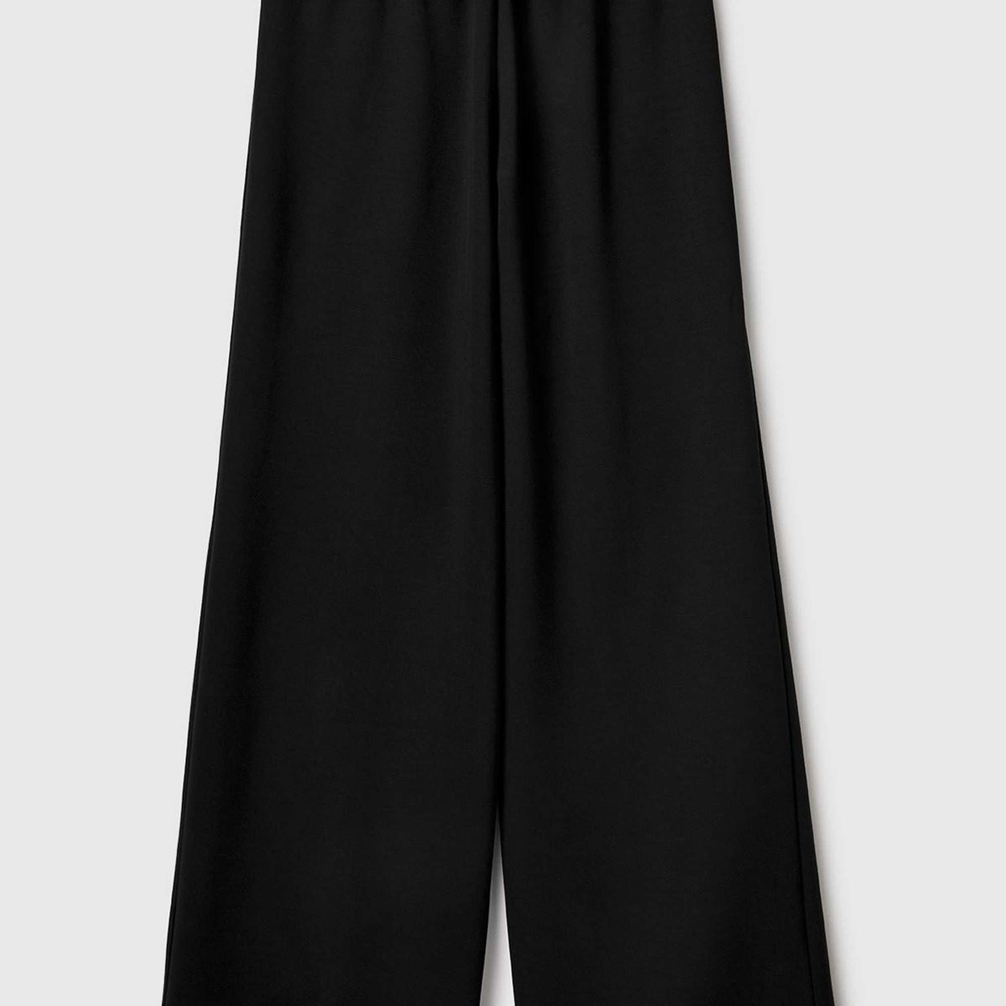 Kadın Siyah Modal Karışımlı Logo Detaylı Beli Lastikli Eşofman Altı