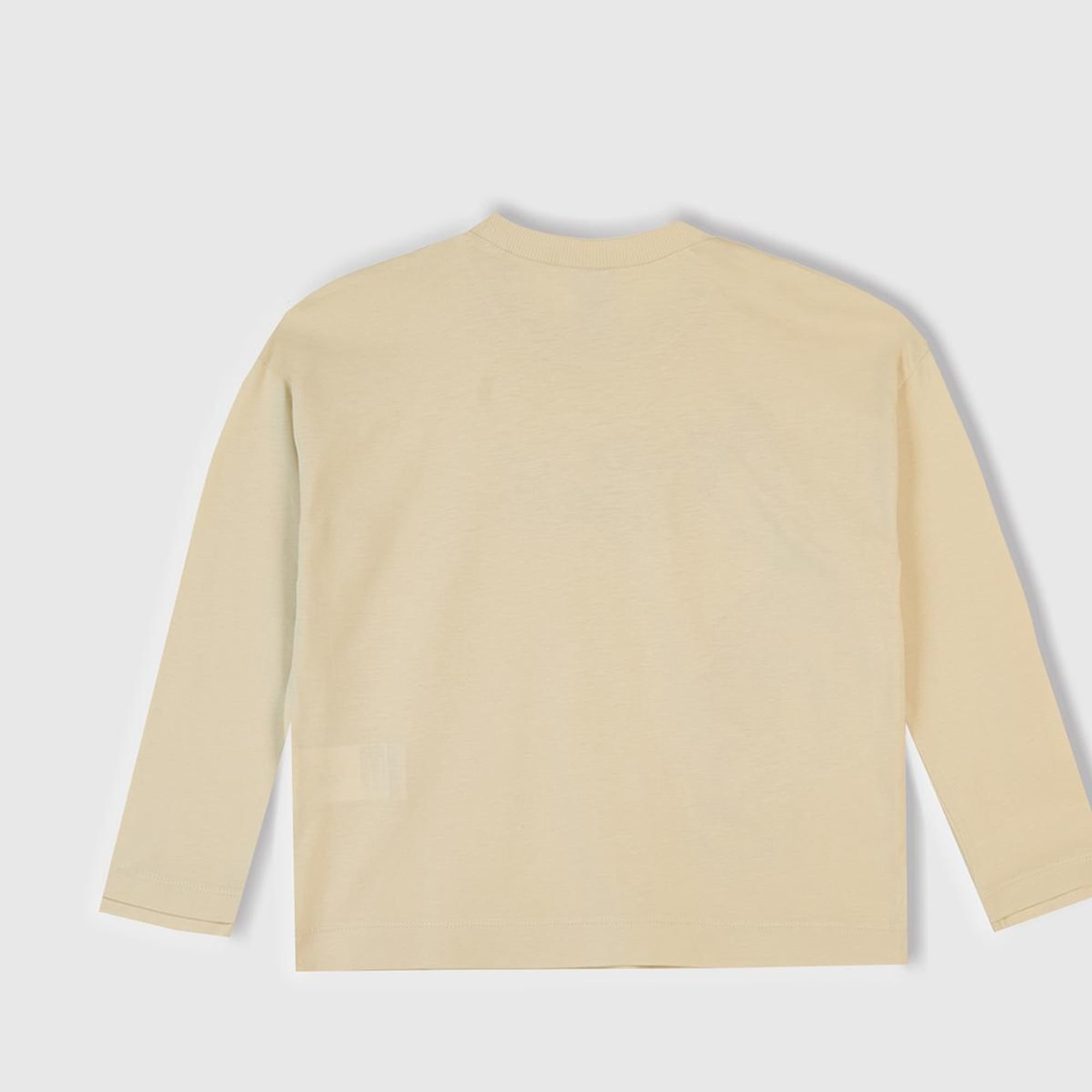 Kız Çocuk Krem Üstü Disney Baskılı Altı Desenli Paçası Kıvrık Pijama Takımı