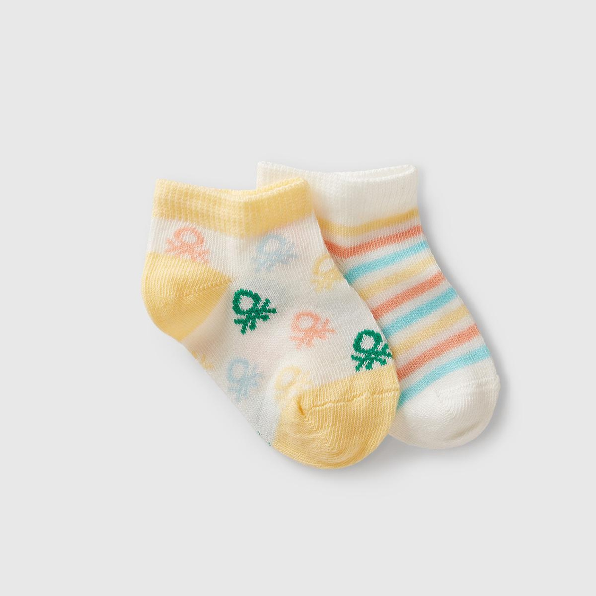 Bebek Pembe Desenli 3'lü Çorap Seti