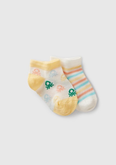  Bebek Pembe Desenli 3'lü Çorap Seti