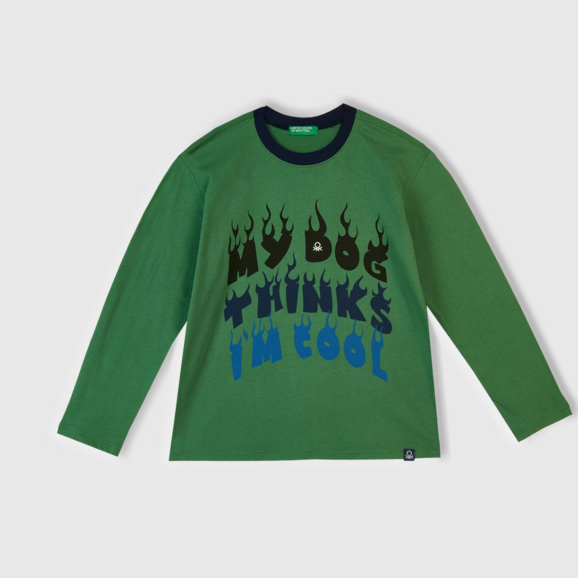 Erkek Çocuk Yeşil Üstü Baskılı Altı Cepli Pijama Takımı