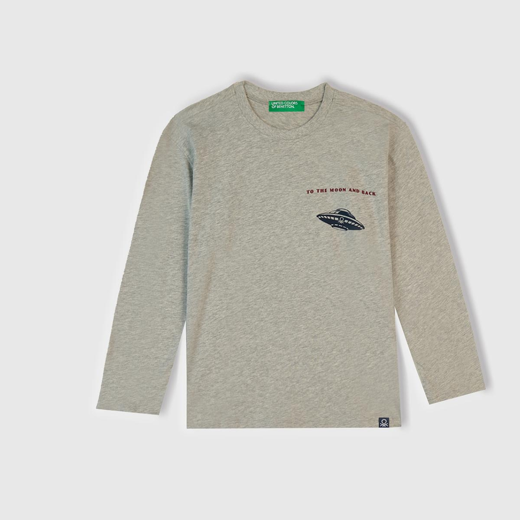 Erkek Çocuk Gri Melanj Üstü Baskılı Altı Cepli Pijama Takımı