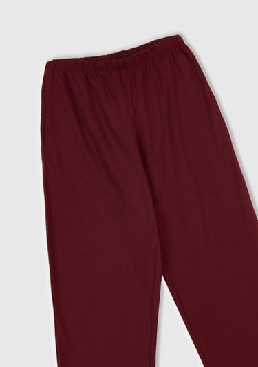  Erkek Çocuk Gri Melanj Üstü Baskılı Altı Cepli Pijama Takımı